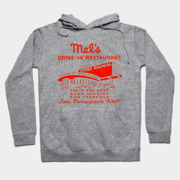 Mel's Drive In Hoodie by MindsparkCreative